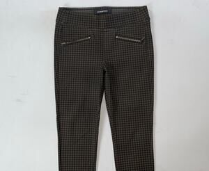 Liverpool Jeans Co Pull On Ponte Knit Faux Zip Pocket Skinny Ankle Pants. 27P.